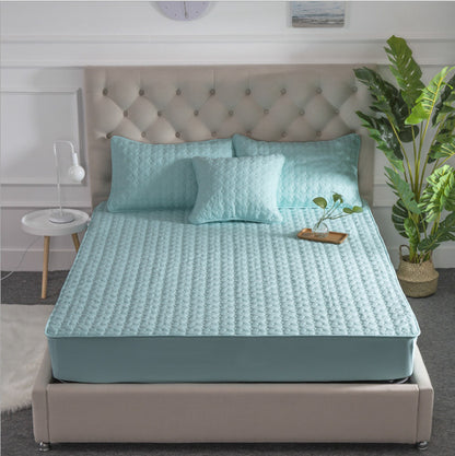 Solid Color Bed Sheet One-piece Cotton Bedspread