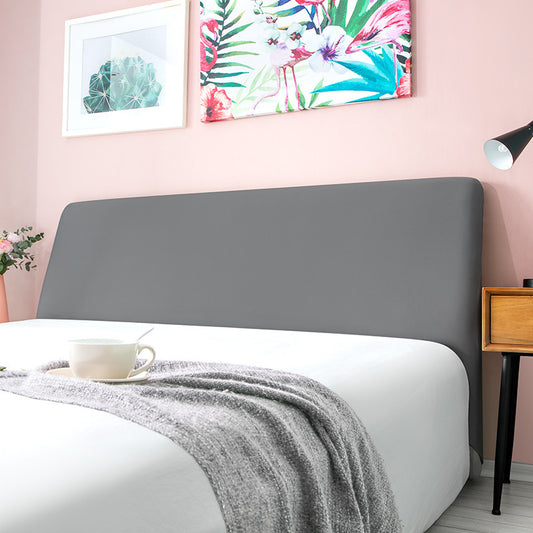  bedside cover with curved leather bed back 