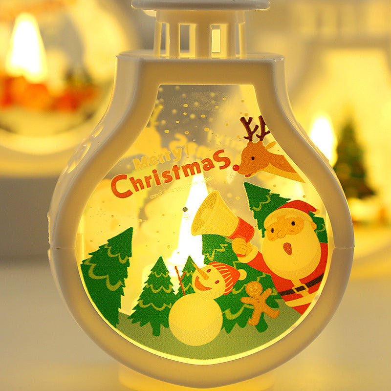 christmas candle lamp romantic ornaments