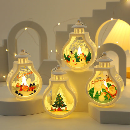 christmas candle lamp romantic ornaments